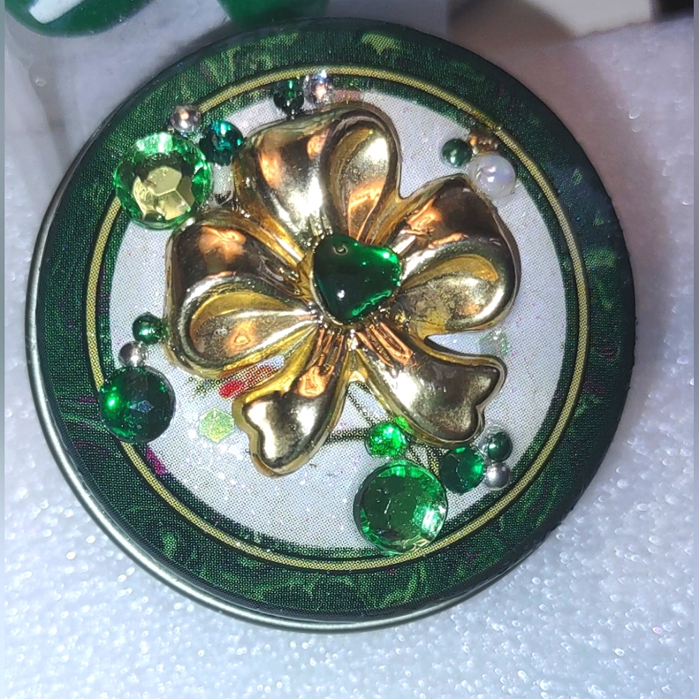 Jeweled Pill Box Tin